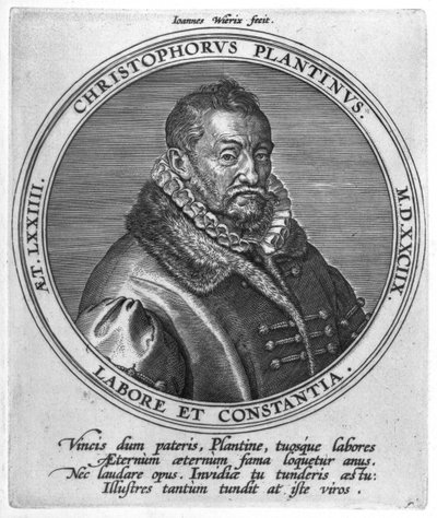 Christophe Plantin by Johan Wierix